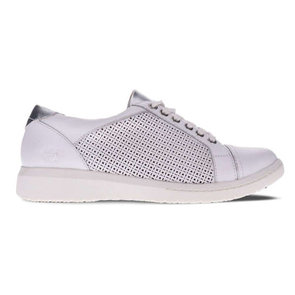Belinda Lace-Up Casual Sneaker - White Laser