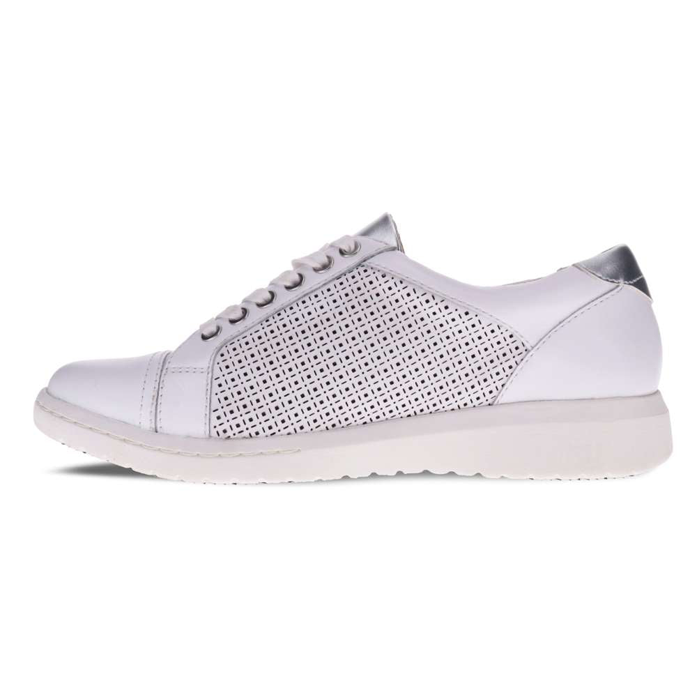Belinda Lace-Up Casual Sneaker - White Laser