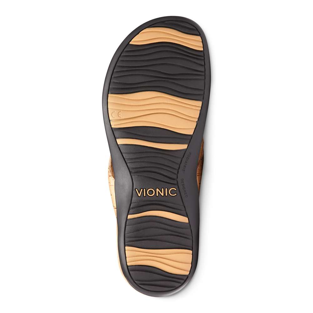 Bella Toe Post Sandal - Gold Cork