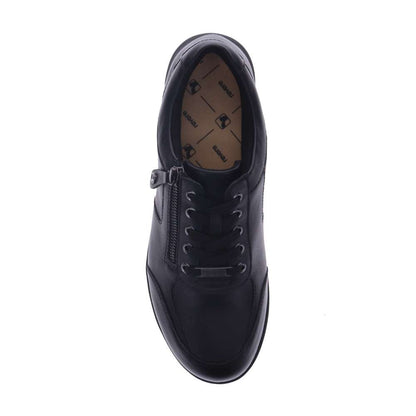 Boston Zip Casual Sneaker - Black French
