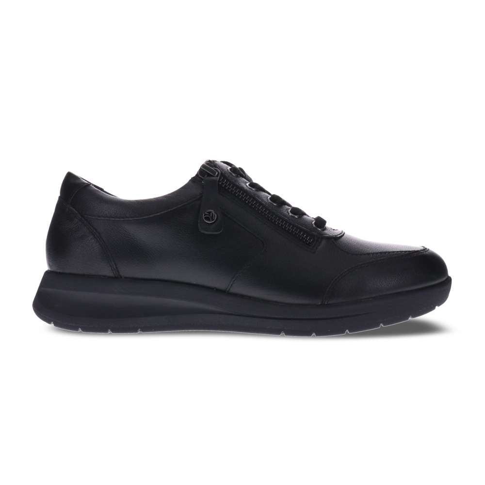 Boston Zip Casual Sneaker - Black French