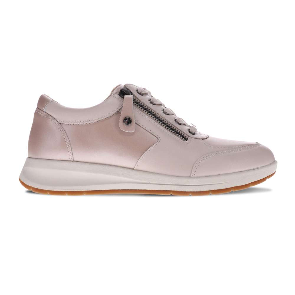 Boston Zip Casual Sneaker - Champagne/Pebble