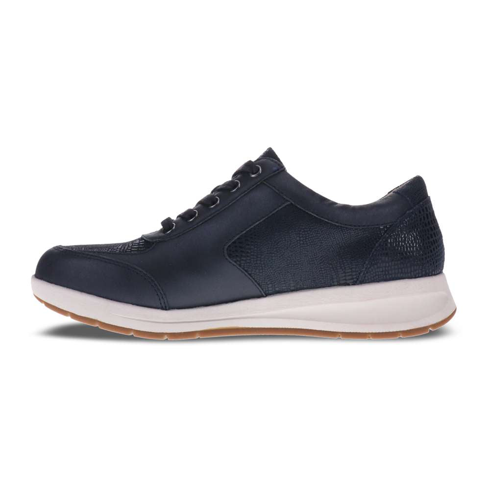 Boston Zip Casual Sneaker - Sapphire/Navy Lizard