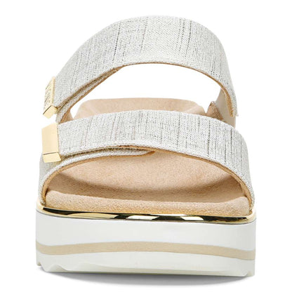 Brandie Flatform Slide - Marshmallow Linen