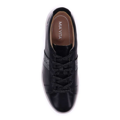Brooklyn Lace-Up Casual Sneaker - Black