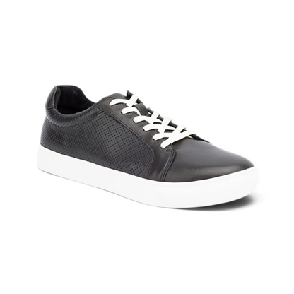 Cadence Casual Sneaker - Black Punched