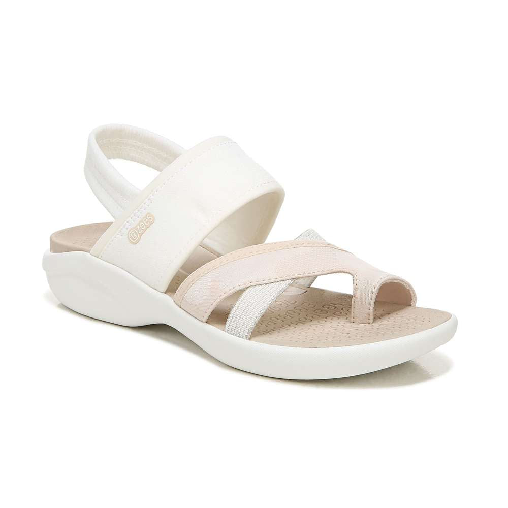 Call Me Sandal - White Fabric