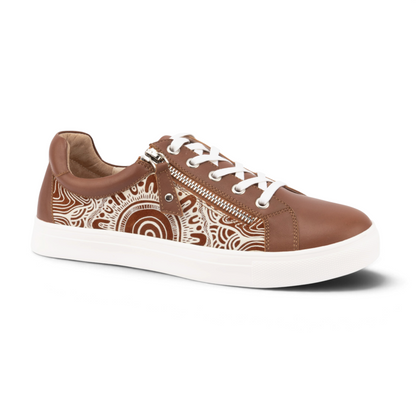Cara Kard Print Casual Sneaker - Purnululu Rust