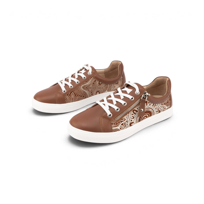 Cara Kard Print Casual Sneaker - Purnululu Rust