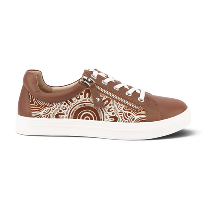 Cara Kard Print Casual Sneaker - Purnululu Rust