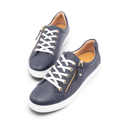 Cara Pebble Casual Sneaker - Navy