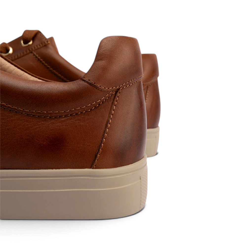 Cara Plain Casual Sneaker - Burnished Warm Cognac