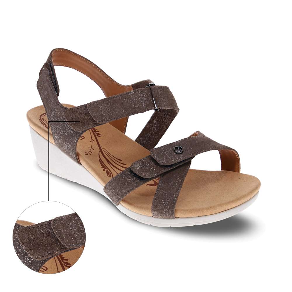 Casablanca Wedge - Rusty Metallic