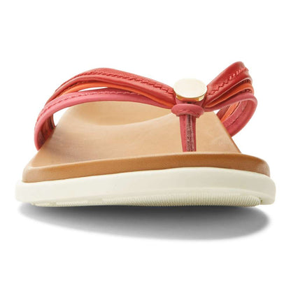 Catalina Toe Post Sandal - Pink/Red