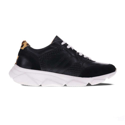 Chloe Lace-Up Casual Sneaker - Black