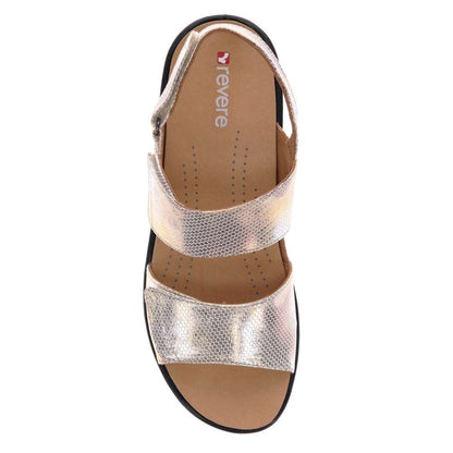 Como Adjustable Slingback Sandal - Metallic Interest
