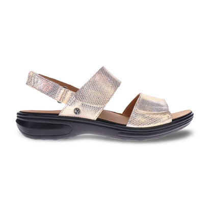 Como Adjustable Slingback Sandal - Metallic Interest