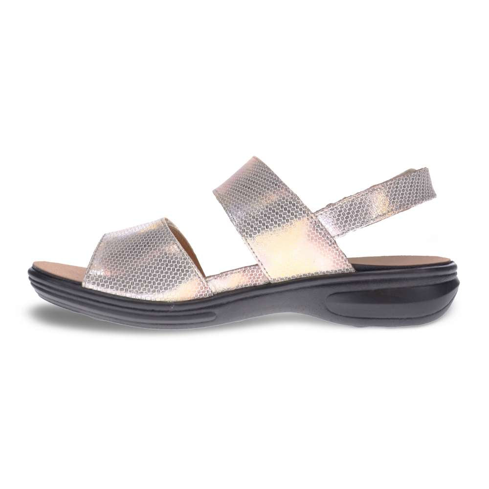 Como Adjustable Slingback Sandal - Metallic Interest