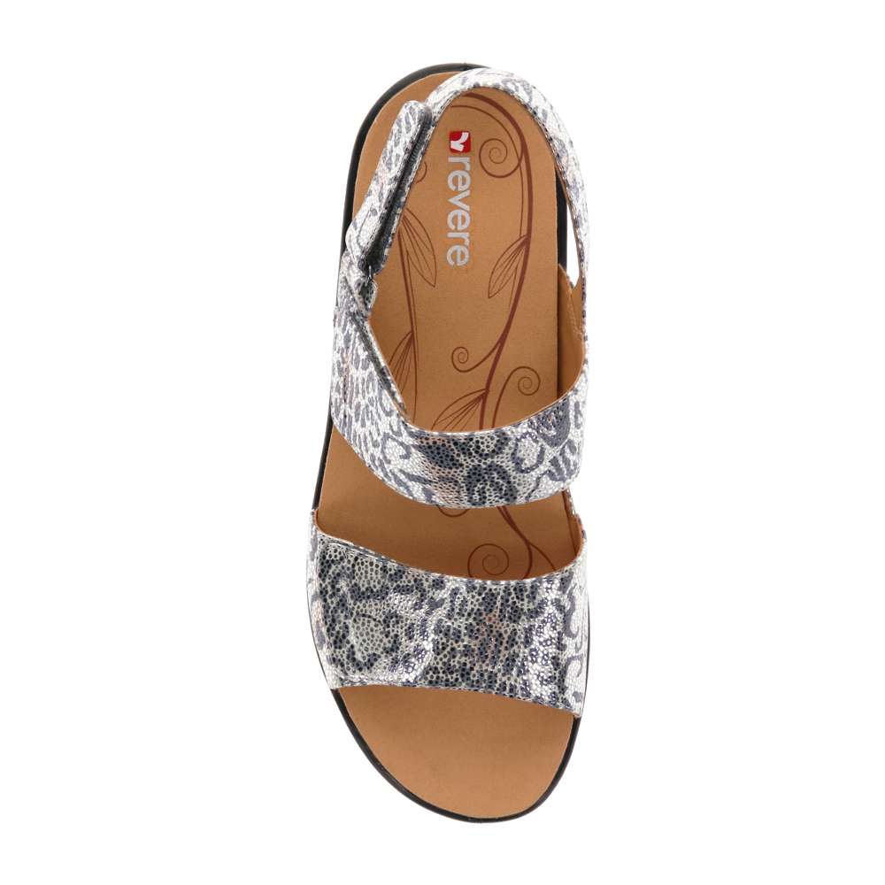 Como Adjustable Slingback Sandal - Silver Safari