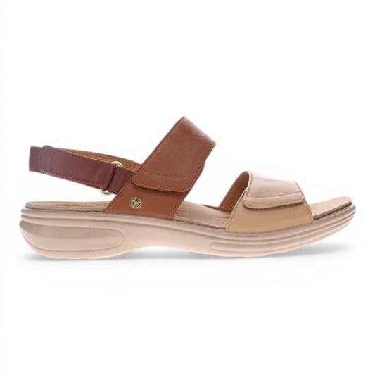 Como Adjustable Slingback Sandal - Tan Multi