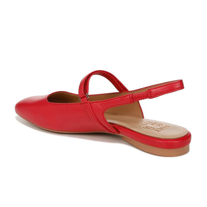 Connie Mary-Jane Slingback Flat - Crantini Red