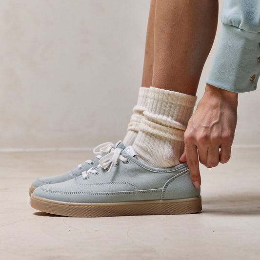 Lifestyle image for Cyan Casual Slip-On Sneaker - Iceberg Green