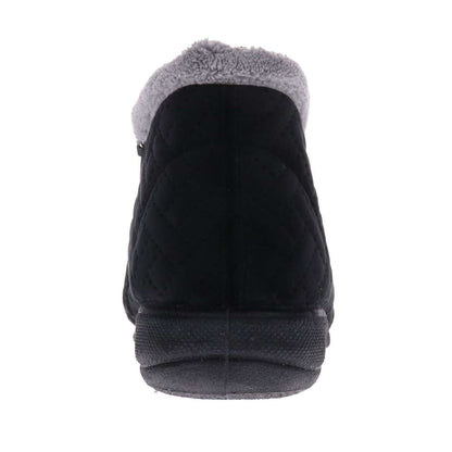 Dahlia Quilt Slipper - Black