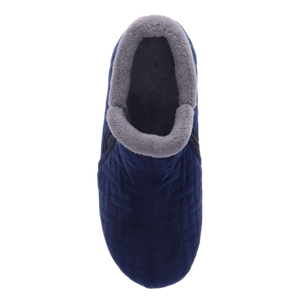 Dahlia Quilt Slipper - Royal Blue