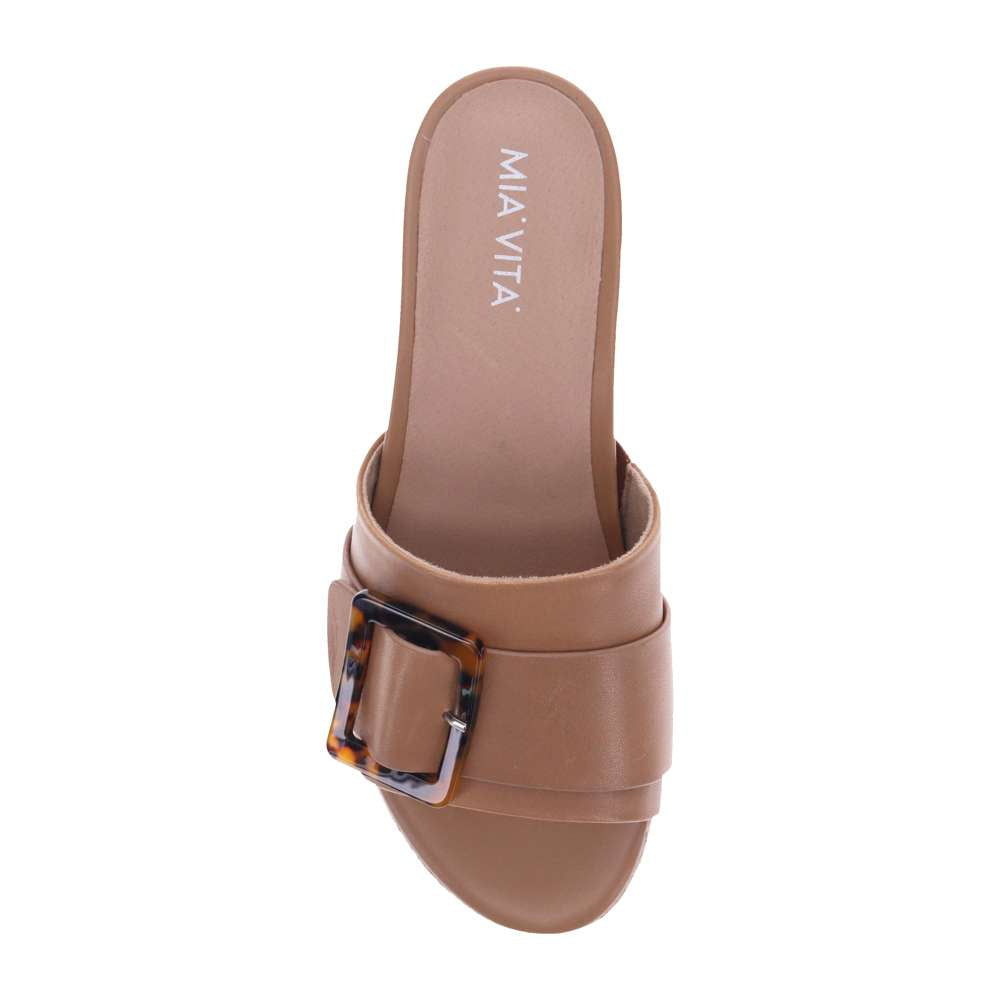 Dove Wedge Sandal - Tan
