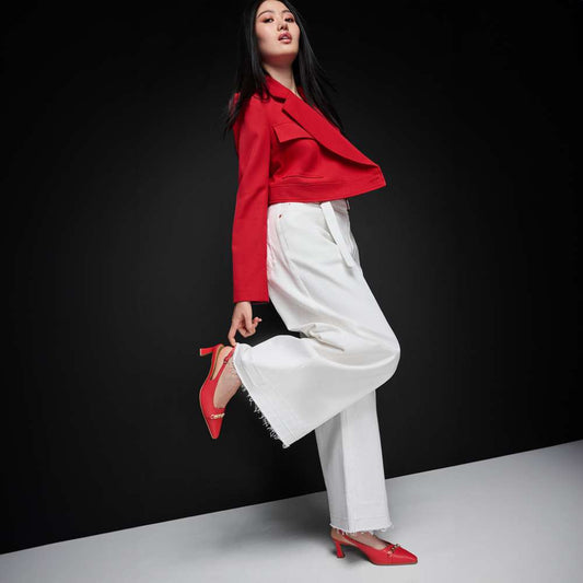 Lifestyle image for Dovey Pump - Crantini Red