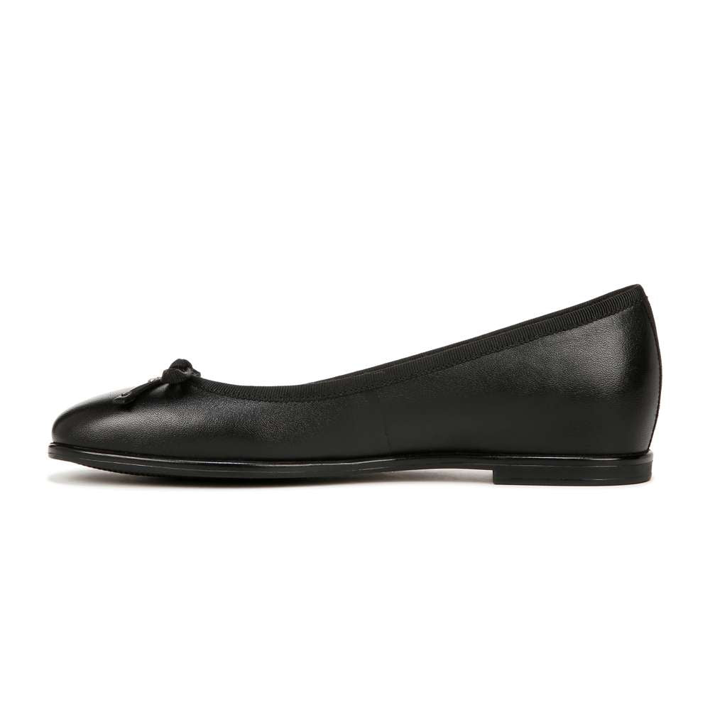 Essential Flat - Black Leather