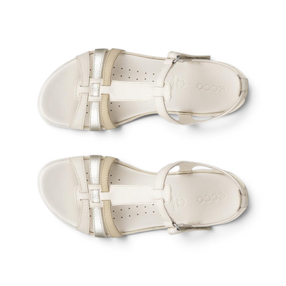 Flash T-Bar Sandal - Limestone/White Gold/Beige