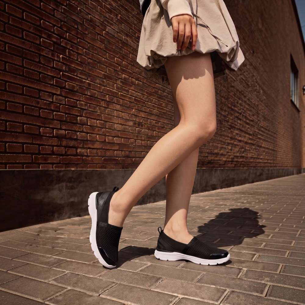 Freedom Slip-On Active Sneaker - Black