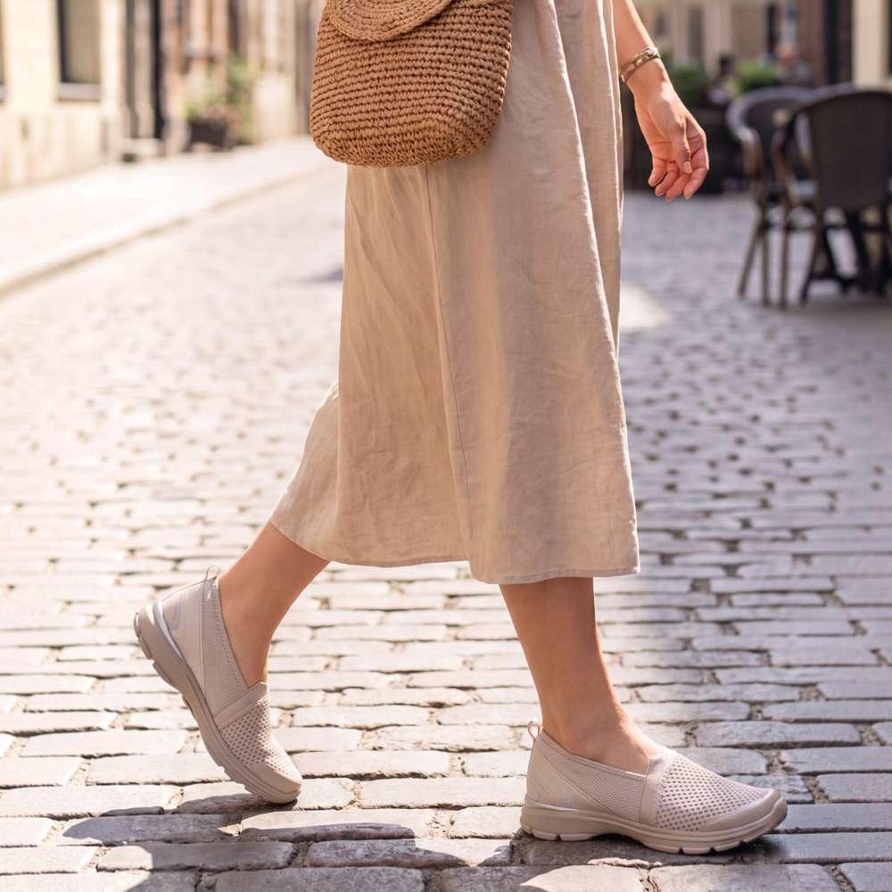 Freedom Slip-On Active Sneaker - Champagne