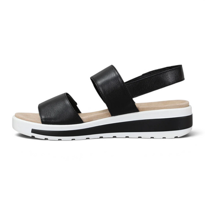Garlin W-ZR Sandal - Black/White