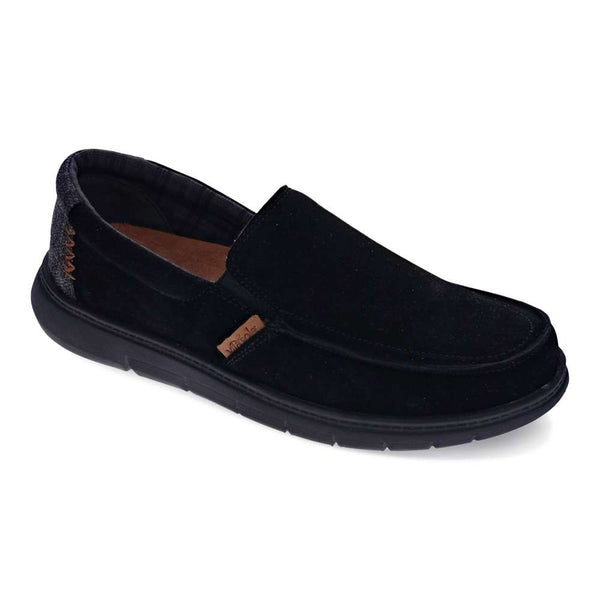 Harbour Suede Slip On - Black