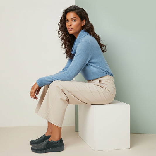 Lifestyle image for Helena Casual Slip-On Sneaker - Black