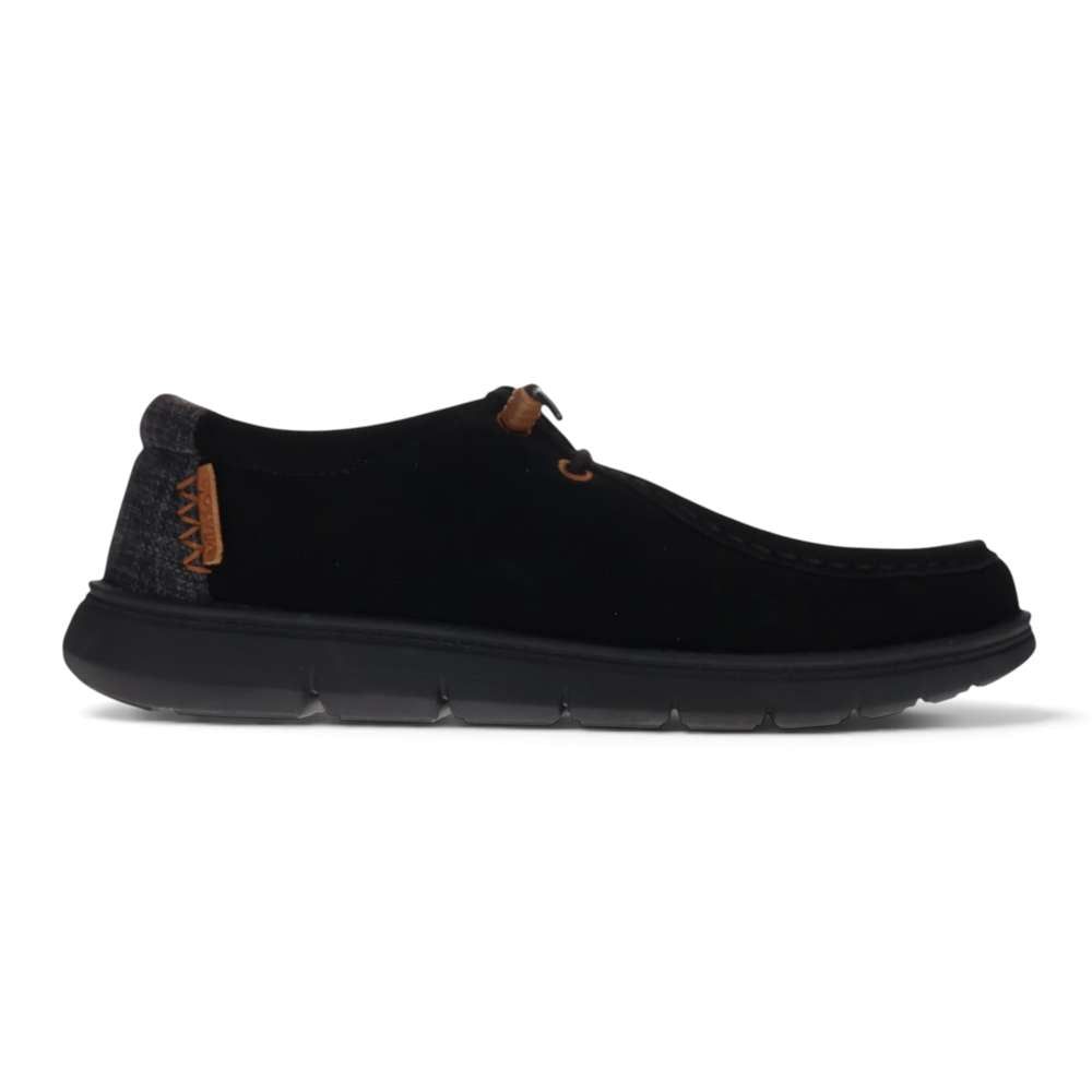 Hipster Suede Slip On - Black