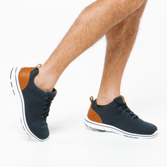 Lifestyle image for Hudson Lace-Up Sneaker - Navy