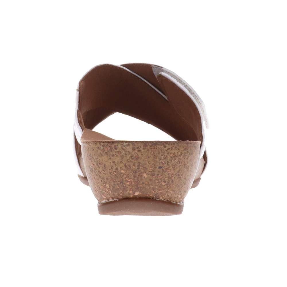 Jean Brick Wedge - White