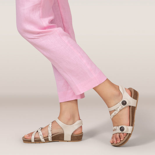 Lifestyle image for Jillian Braided Sandal - Ivory