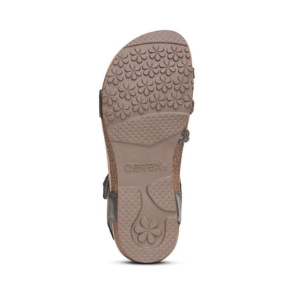 Jillian Braided Sandal - Gunmetal