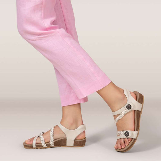 Lifestyle image for Jillian Braided Sandal - Ivory