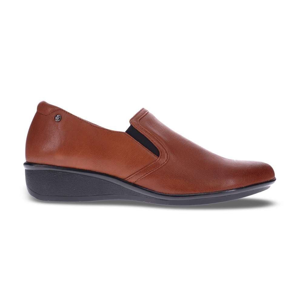 Jordan Wedged Slip-On - Cognac