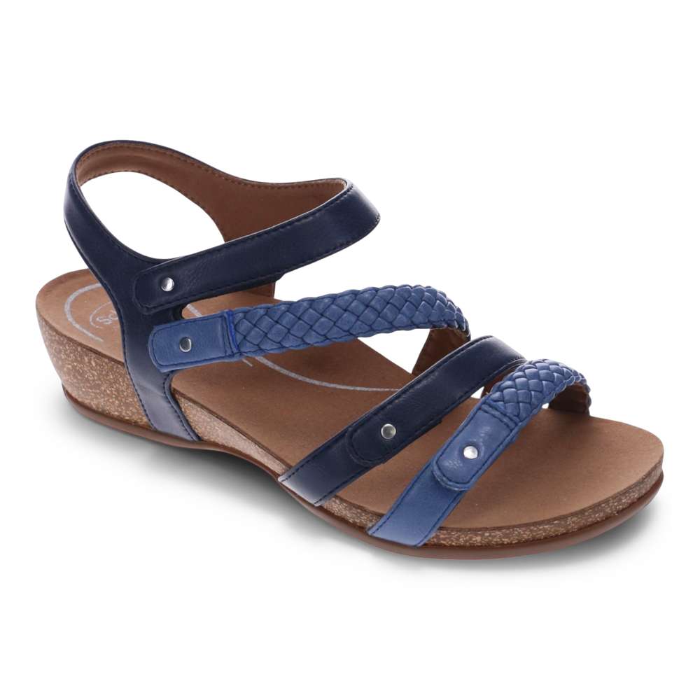 Josie Wedge - Navy Multi