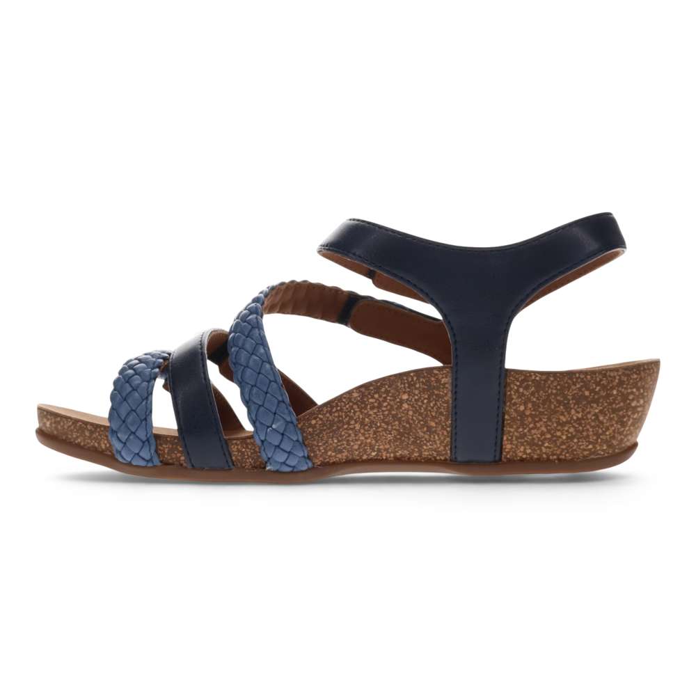 Josie Wedge - Navy Multi