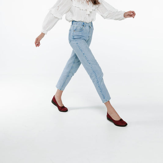 Lifestyle image for Kaylee Casual Slip-On - Dark Red