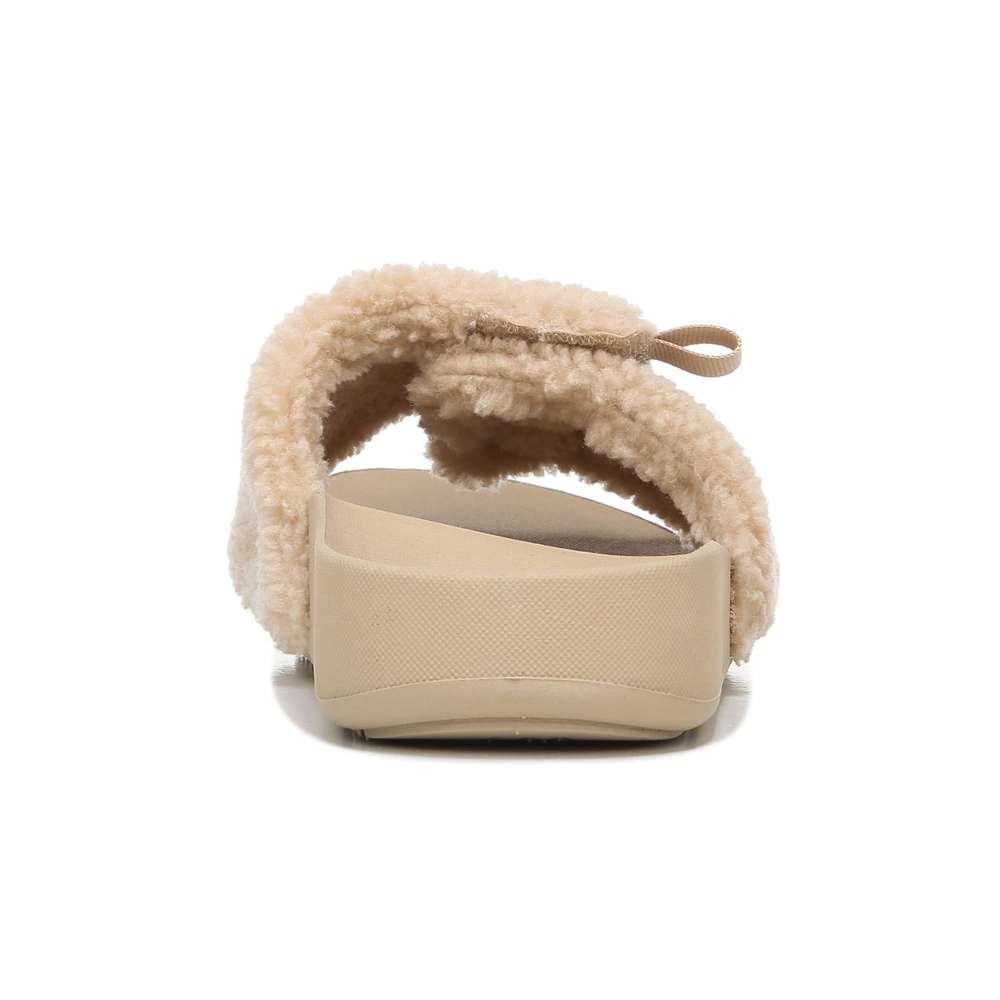 Keira Shearling Slide - Ginger Root