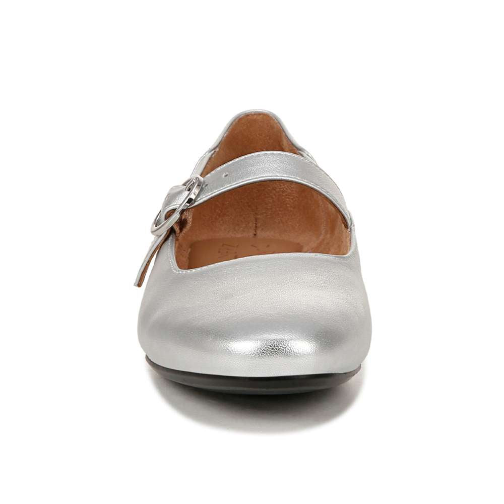 Kelly Mary-Jane Flat - Silver