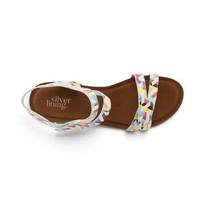 Kimberley Print Wedge - Rainbow Maze